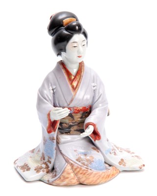 Lot 167 - A FINE JAPANESE MEIJI PERIOD KUTANI BIJIN...