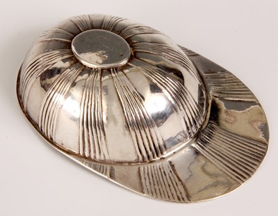 Lot 263 - AN UNUSUAL GEORGE III JOCKEY'S CAP SILVER...