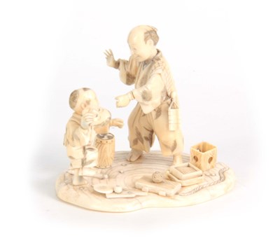 Lot 196 - A LATE 19TH CENTURY MEIJI JAPANESE CARVED...