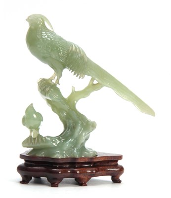 Lot 214 - A LARGE ORIENTAL JADITE SCULPTURE depicting...