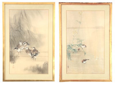 Lot 260 - TWO 19TH CENTURY ORIENTAL WATERCOLOURS ON SILK...