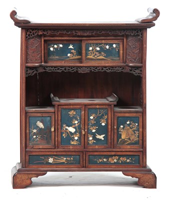 Lot 281 - A JAPANESE MEIJI PERIOD COLLECTORS CABINET...