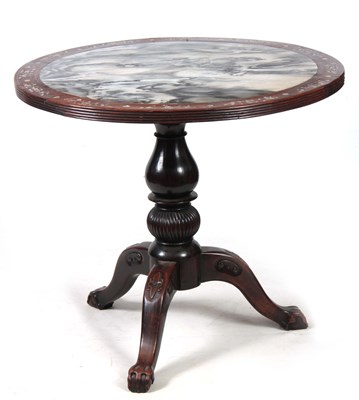 Lot 294 - AN 18TH CENTURY ANGOLO CHINESE HARDWOOD CENTRE...