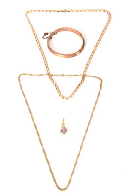Lot 314 - A SELECTION OF LADIES 9CT GOLD JEWELLERY to...