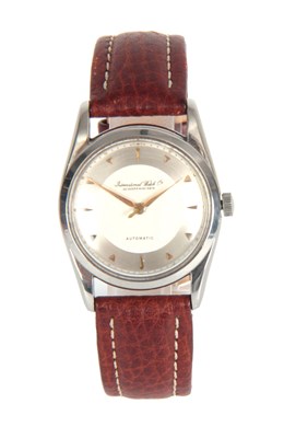 Lot 359 - A GENTLEMAN'S VINTAGE STAINLESS STEEL IWC...