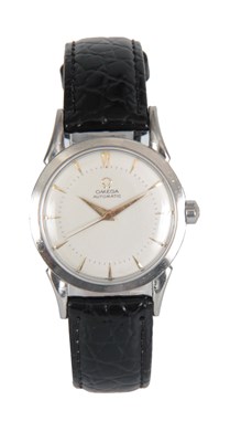 Lot 360 - A GENTLEMAN'S VINTAGE STAINLESS STEEL OMEGA...