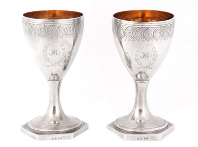 Lot 372 - A FINE PAIR OF LATE 18th CENTURY SILVER AND...