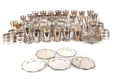 Lot 375 - A SET OF LATE 19TH CENTURY SILVER PLATE...