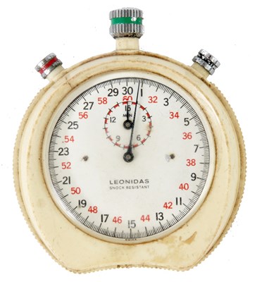 Lot 247 - A VINTAGE BAKELITE SWISS LEONIDAS STOPWATCH...