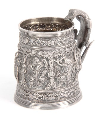 Lot 395 - A LATE 19th / EARLY 20th CENTURY INDIAN SILVER...