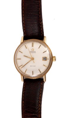 Lot 239 - VINTAGE 9ct OMEGA DEVILLE GENTS WRISTWATCH...