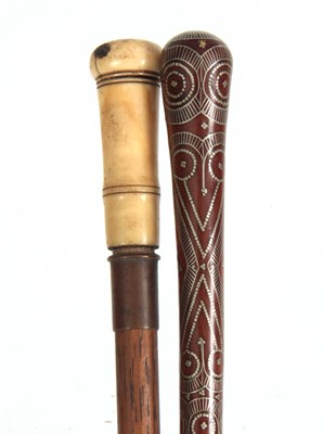 Lot 461 - TWO 19TH CENTURY LADIES WALKING CANES one...