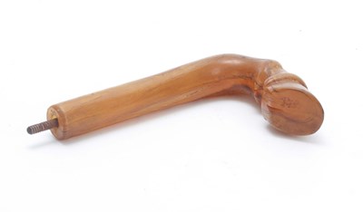 Lot 467 - A 19TH CENTURY WALKING STICK HANDLE POSSIBLY...