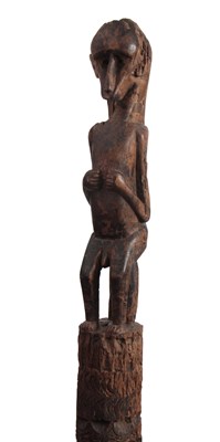 Lot 503 - AN ETHNIC AFRICAN TRIBAL MONKEY TOTEM POLE the...