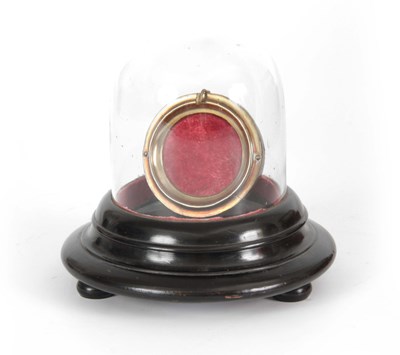 Lot 510 - A LATE 19TH CENTURY GLASS DOMED POCKET WATCH...