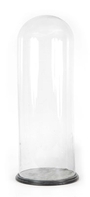 Lot 512 - A LARGE LATE 19TH CENTURY CIRCULAR GLASS DOME...