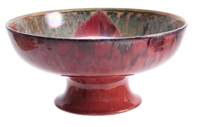 Lot 52 - A PILKINGTON'S ROYAL LANCASTRIAN FOOTED BOWL...