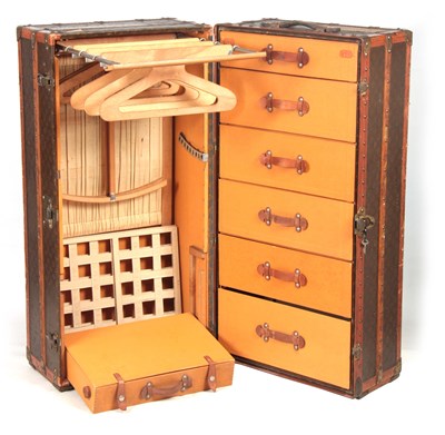 Lot 521 - A 1920'S LOUIS VUITTON MONOGRAMMED BROWN...
