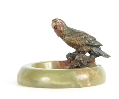 Lot 525 - A LATE 19TH CENTURY COLD PAINTED BRONZE...