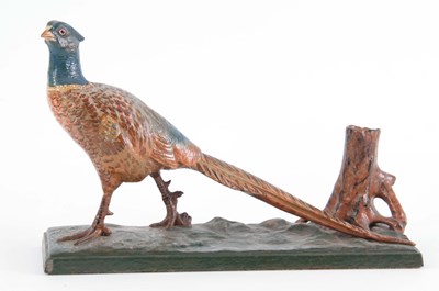 Lot 542 - A LATE 19th CENTURY PAINTED METAL SCULPTURE...