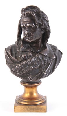 Lot 544 - ALBERT CARRIER-BELLEUSE. A PATINATED BRONZE...