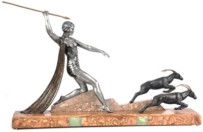 Lot 577 - AFTER J. DAUVERGNE. A LARGE FRENCH ART DECO...