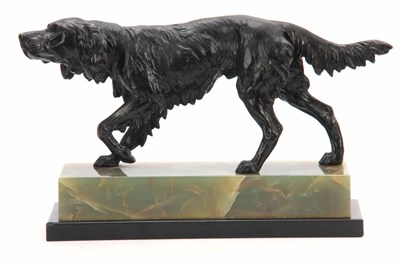 Lot 595 - AN EARLY 20th CENTURY BRONZE SCULPTURE...