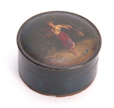 Lot 602 - A 19TH CENTURY PAPIER MACHE AND LACQUER WORK...