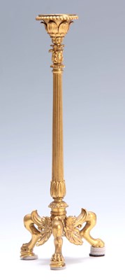 Lot 606 - A 19TH CENTURY FRENCH EMPIRE STYLE GILT BRASS...