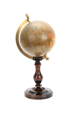 Lot 613 - A LATE 19TH CENTURY FRENCH 6" GLOBE ON STAND...