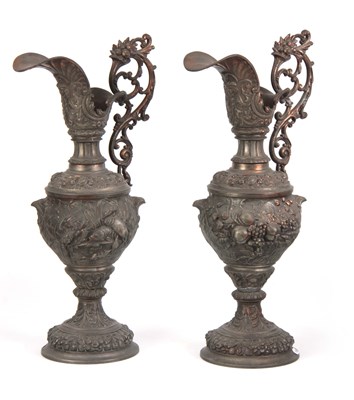 Lot 619 - A PAIR OF LATE 19TH CENTURY CONTINENTAL...