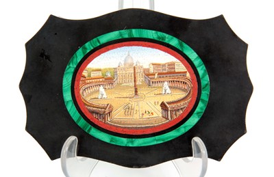 Lot 622 - A LATE 19TH CENTURY ITALIAN MICRO MOSAIC GRAND...