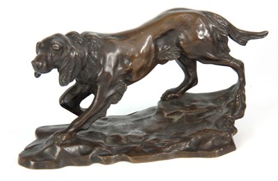 Lot 624 - AN EARLY 20th CENTURY PATINATED BRONZE...