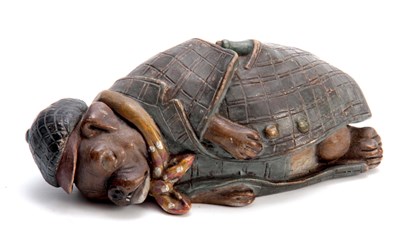 Lot 628 - A LATE 19th CENTURY AUSTRIAN POLYCHROME...