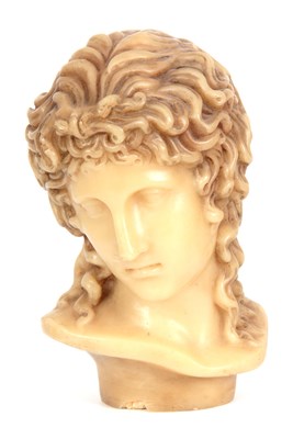 Lot 649 - R. PEYRANNE A 19TH CENTURY WAX BUST OF VENUS...