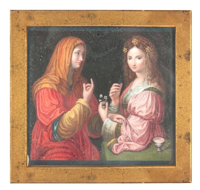Lot 660 - AN 18th/19th CENTURY ITALIAN GRAND TOUR OIL ON...