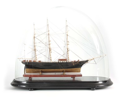 Lot 674 - A 19th CENTURY BONE MASTED SHIPS MODEL of a...
