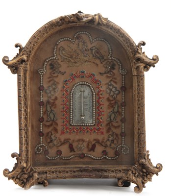 Lot 676 - A LATE 19th CENTURY EMBROIDERED TAPESTRY WALL...