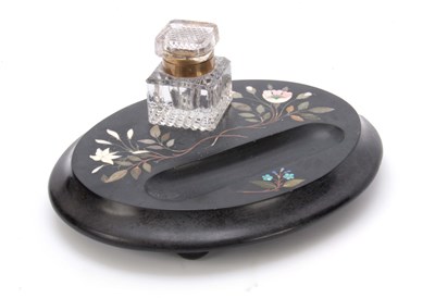 Lot 678 - A LATE 19th CENTURY PIETRA JURA MARBLE INK...