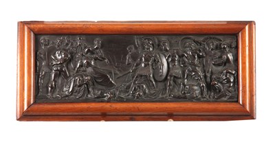 Lot 681 - A 19TH CENTURY ELKINGTON BRONZED COPPER PANEL...
