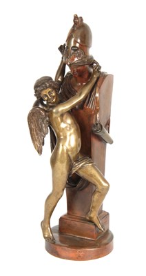Lot 692 - FELIX SANZELA. A TWO TONE PATINATED BRONZE...