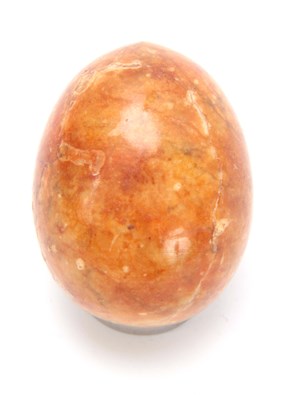 Lot 696 - A 19TH CENTURY FELDSPAR EGG 5cm high.