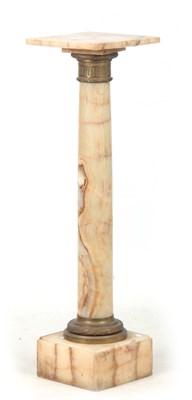 Lot 707 - A LATE 19TH CENTURY ONYX MARBLE COLUMN with...