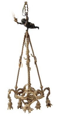 Lot 726 - AN EARLY 20th CENTURY ORMOLU AND PATINATED...