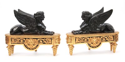 Lot 744 - A PAIR OF 19TH CENTURY GILT ORMOLU AND...