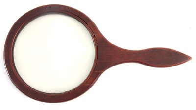Lot 755 - A 19TH CENTURY MAHOGANY LIBRARY MAGNIFYING...