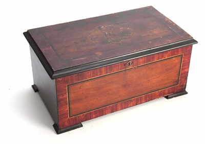 Lot 764 - A LATE 19th CENTURY SWISS CYLINDER MUSIC BOX...