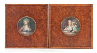 Lot 781 - A PAIR OF 19TH CENTURY FRENCH CIRCULAR...