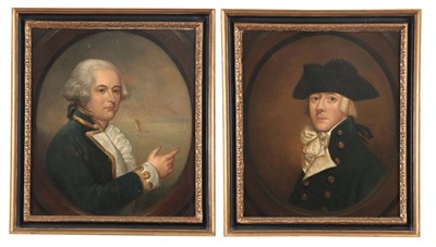 Lot 784 - A PAIR OF 19TH CENTURY MARINE PORTRAITS...