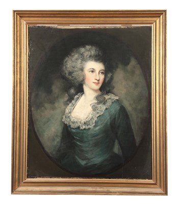 Lot 791 - A 19TH CENTURY OIL ON CANVAS. PORTRAIT OF A...